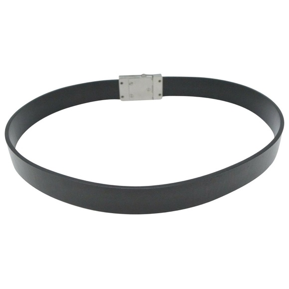 GUCCI Stainless Steel Leather Non- Adjustable Belt with Box & Dust Bag - Picture 4 of 7